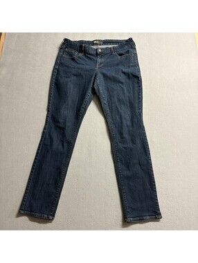 Old Navy The Diva Jeans Womens 12 Regular Dark Wash Blue Denim Stretch Straight